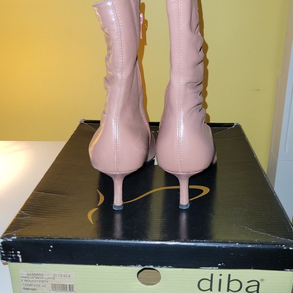 Pale pink booties
